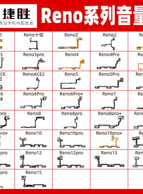适用OPPO Reno 系列 2 3 4 5 6 7 8 9 10 11 Pro se k z 音量排线