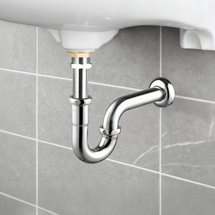 墙地排污管面盆存水管防臭S弯P管 原装 TOTO台盆下水管DL501P2S