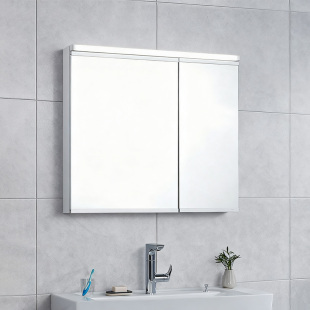 080 100 电热防雾感应照明带插座放大镜 TOTO镜柜LMFC060