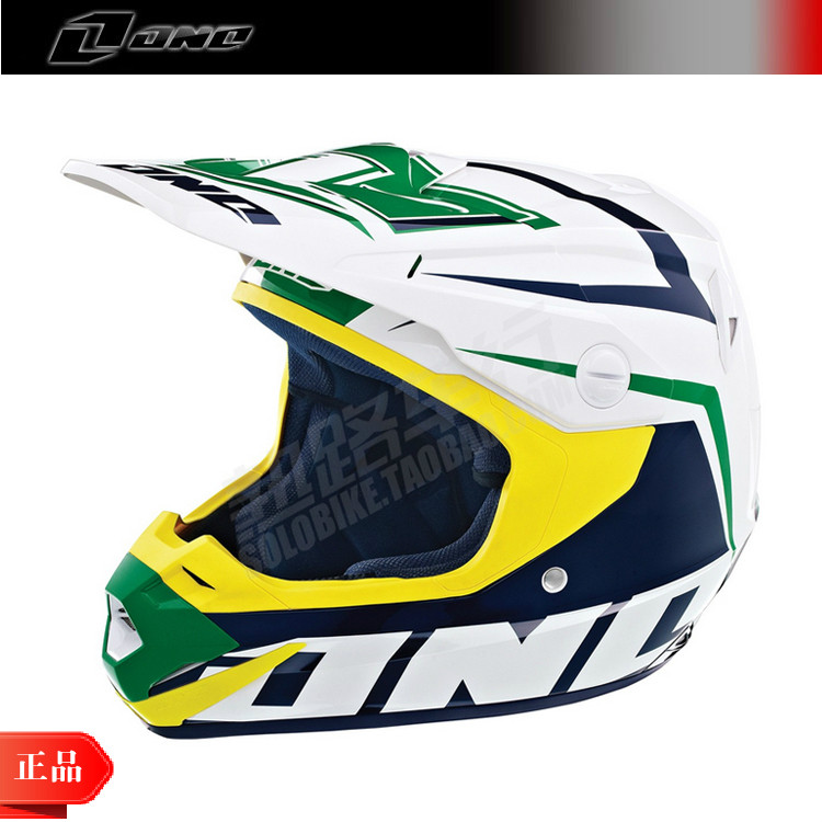 ONE ATOM ARRAY HELMET越野摩托山地自行车头盔全盔黄绿超661