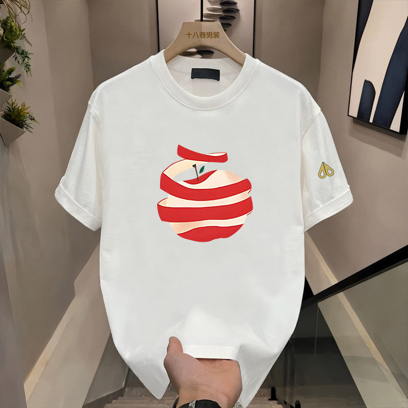 剪刀四季新款休闲卡通印花男女同款T恤宽松百搭要看潮牌上衣短袖