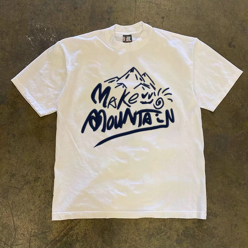 搞钱做牛马 260克重磅纯棉！创意简易印花原宿风oversize潮流百搭