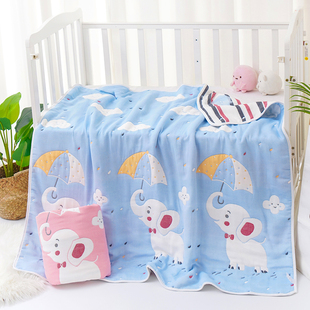 宝宝四方浴巾正方形儿童专用沙布沐巾婴儿洗澡二层纱布巾大尺寸薄