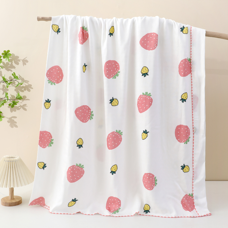 兒童夏季蓋巾單層紗布蓋毯薄單子
