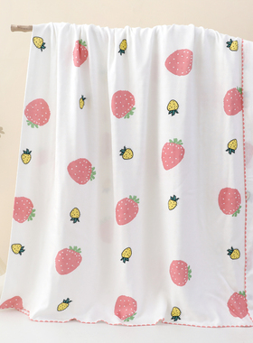 夏凉被单层纱布巾儿童夏凉单一层毛巾被超溥夏天盖的薄单子成人用