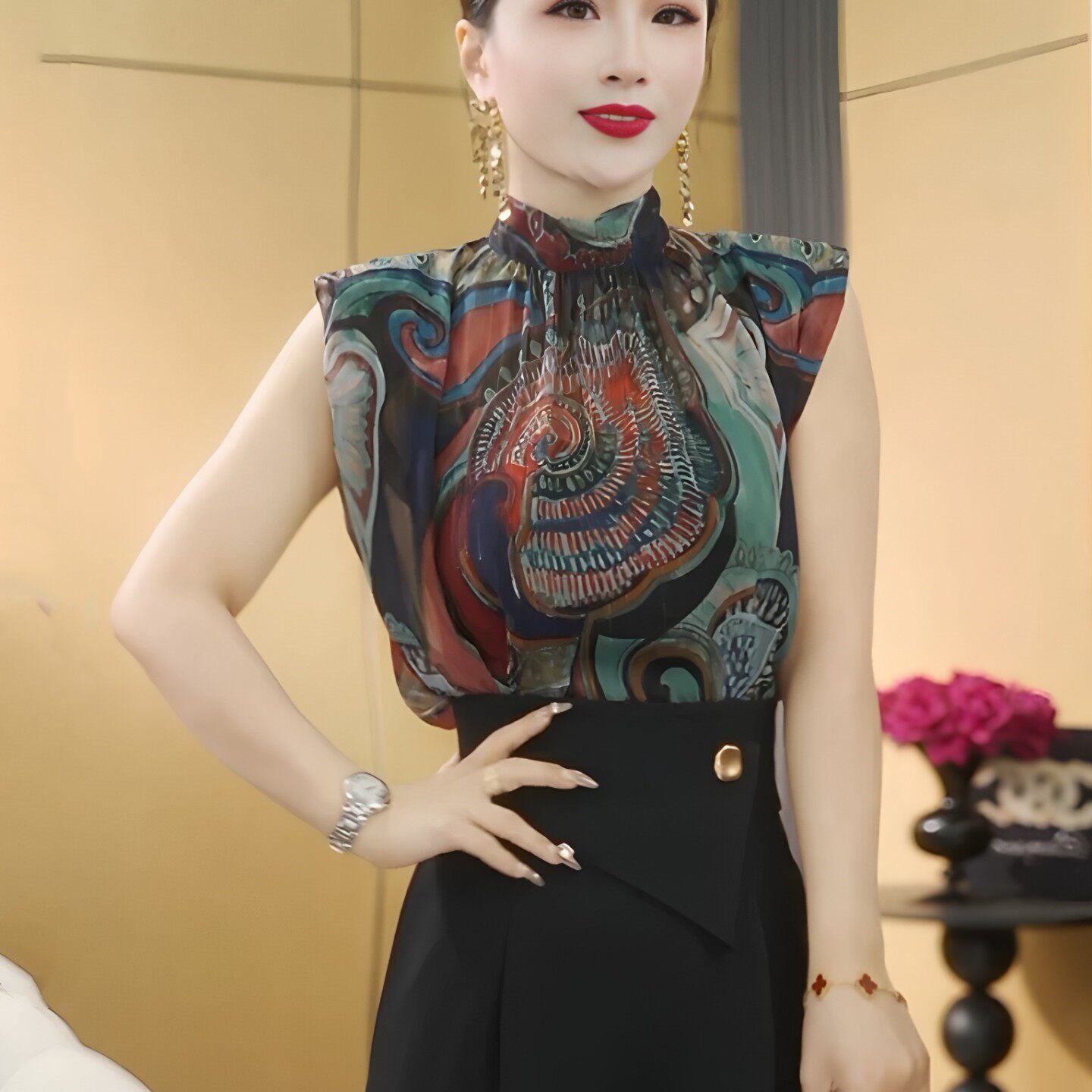 高级感漂亮雪纺衬衫女夏季2026图片
