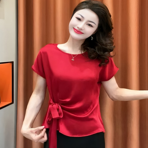 高端时尚短袖衬衫女夏2025新款