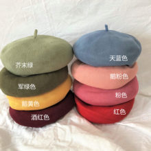 贝雷帽夏女薄款 贝雷帽女士夏天亚麻春秋薄夏季 画家帽子亚麻透气