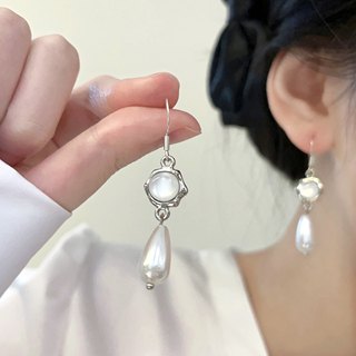 法式复古巴洛克珍珠耳钉冷淡风原创设计高级感耳环女耳夹项链配饰