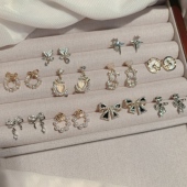 清仓耳饰耳环2025春款 宠粉福利款 1元 小众设计感轻奢耳钉耳夹发夹