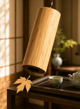 风铃日式和弦手摇复古竹子冥想歌诗寻风声音之疗愈竹