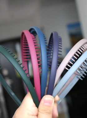 发箍女哑光磨砂个性塑料头箍气质发卡防滑细边压发箍时尚简约发箍