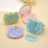 迷你小号镜子梳子一体便携可爱卡通折叠随身翻盖儿童学生梳子小镜