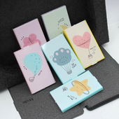 折叠镜子便携时尚 翻盖小号小清新卡通插画带梳子迷你单面镜化妆镜