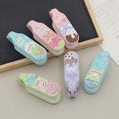 小梳子卡通随身便携折叠镜梳可爱儿童女孩学生直发按摩镜子梳一体