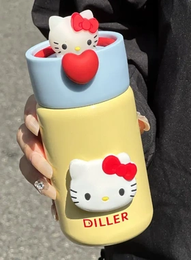 hellokitty迷你保温杯女生可爱便携泡茶水杯316不锈钢小容量杯子