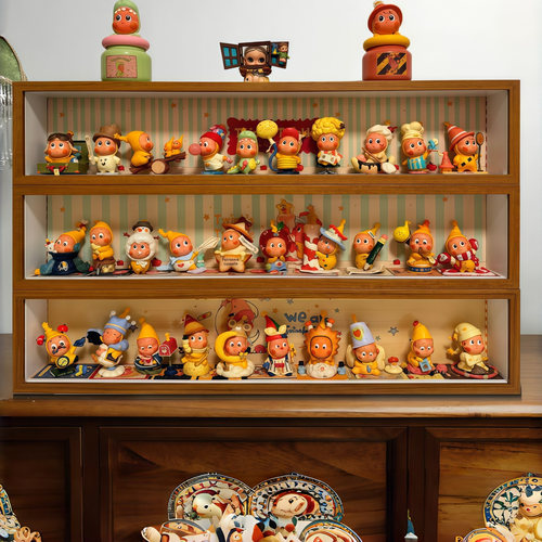 适用于星星人收纳展示盒泡泡玛特系列手办娃娃展示柜可壁挂展示架