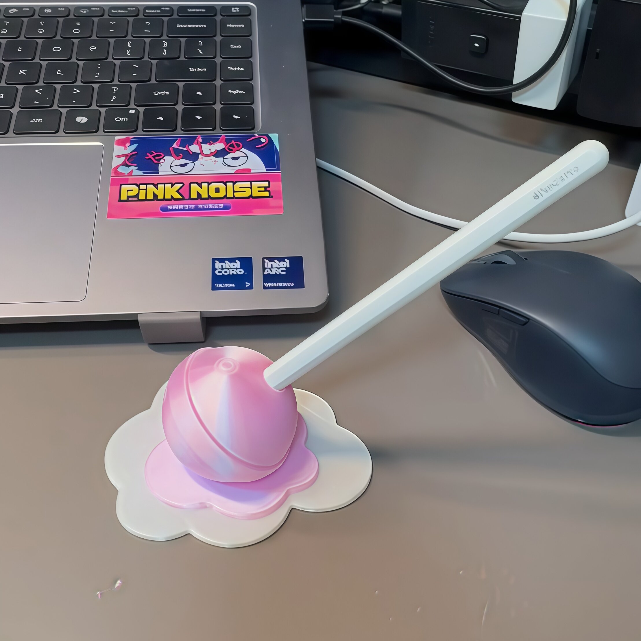 融化棒棒糖笔架适用于Apple pencil 电容笔桌面收纳架3d打印笔筒