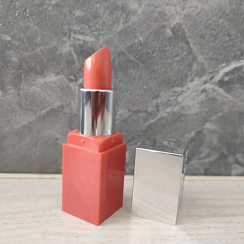 唇膏口红蜜桃西瓜色小方管