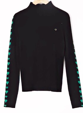 朵以秋冬新款时尚百搭修身显瘦高领针织衫打底上衣女37SD030057