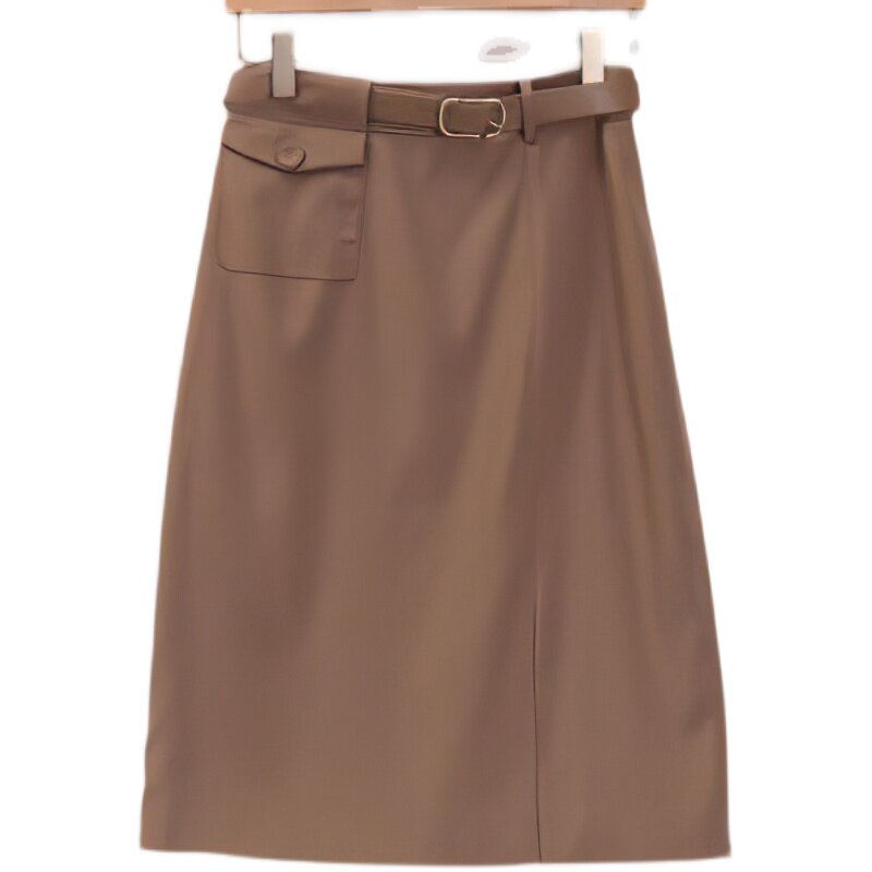 朵以时尚设计感开叉半身裙中裙