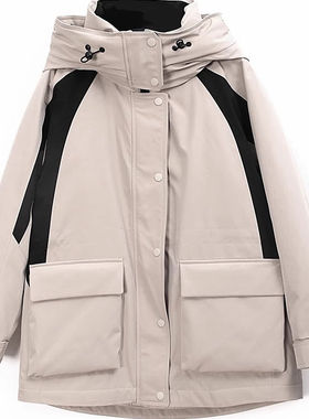 朵以户外工装冲锋衣羽绒服外套
