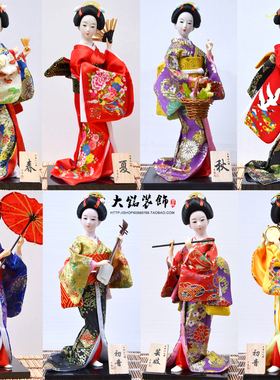 日本人形餐厅和服娃娃装饰日式