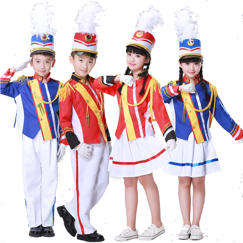 鼓号服幼儿园中小学生升旗鼓号队