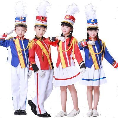 鼓号服幼儿园中小学生升旗鼓号队