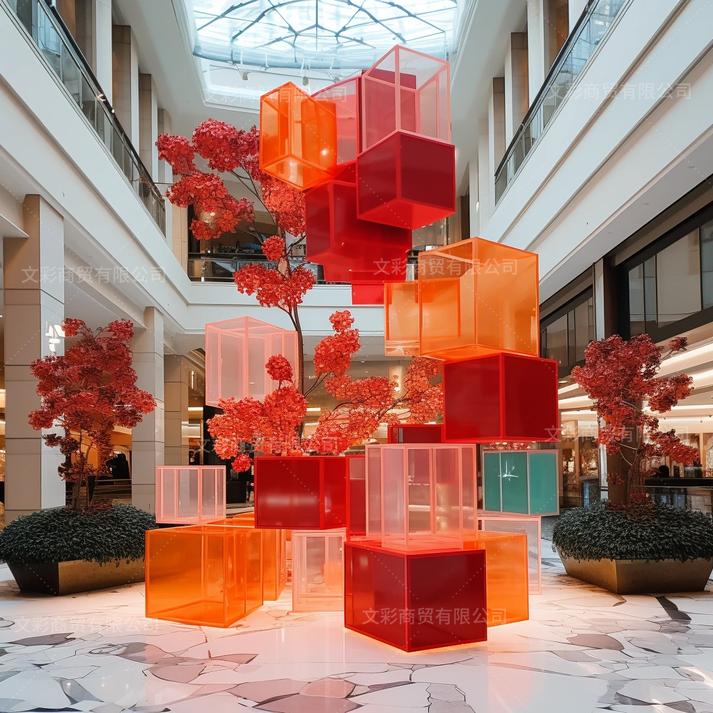 商场购物中心美陈场景布置道具