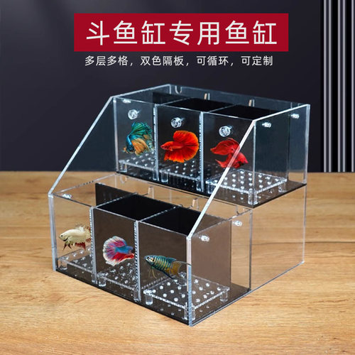 泰国斗鱼专用缸桌面小鱼缸