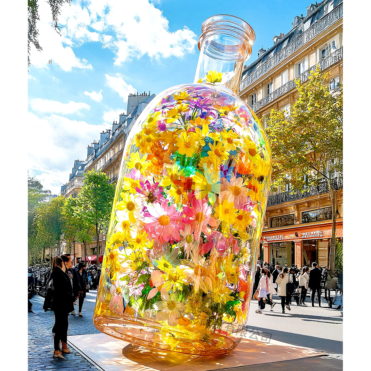 户外商业美陈网红打卡漂流瓶