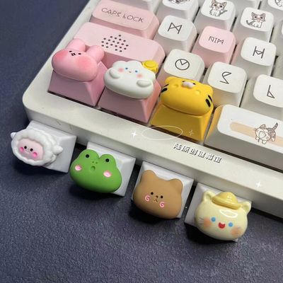 ctrl/alt键帽1.25U个性键帽美甲增高青蛙机械键盘键帽小羊增补