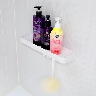 带挂钩浴室置物架壁挂式 免打孔卫生间墙上洗手间洗漱台收纳架子