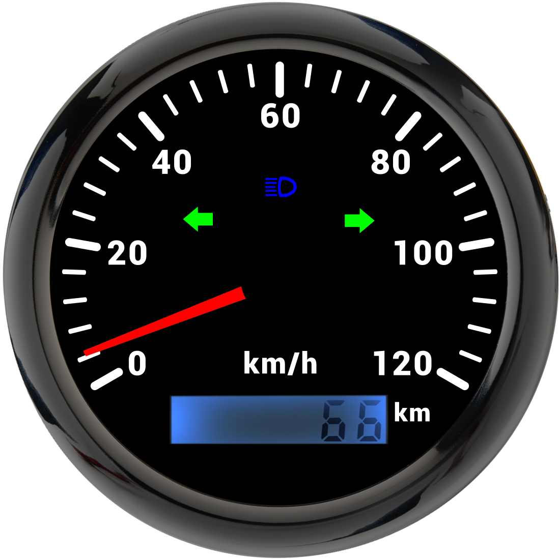 gps速度表85mm改装通用汽车船用游艇高精度仪表仪测200KM-120KM