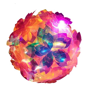 炫彩镭射手提发光灯笼儿童幼儿园手工diy夜市装饰春节元宵花灯