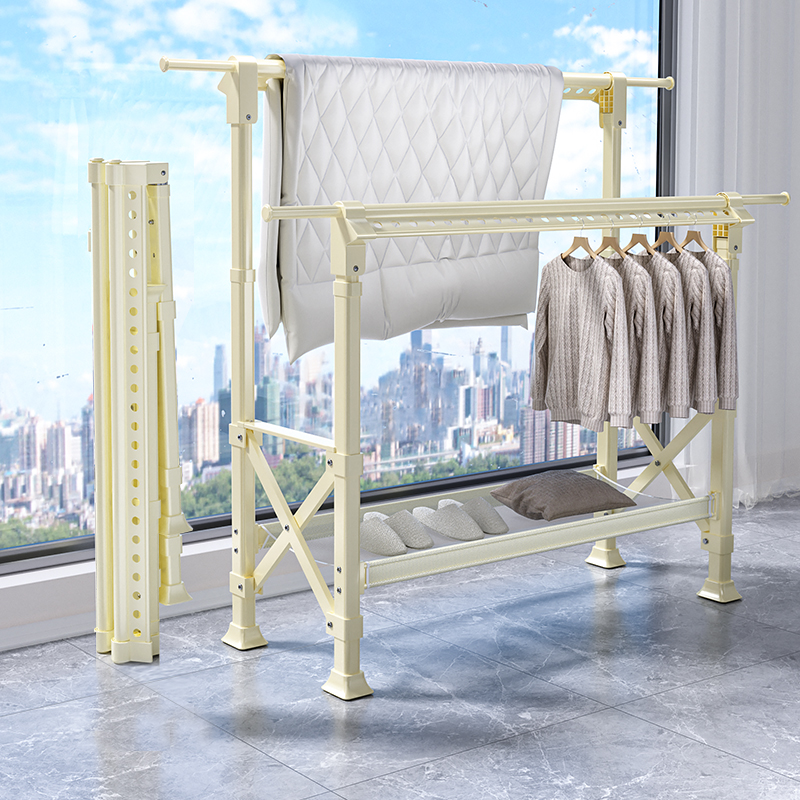 晾衣架家用折叠可升降阳台晾晒