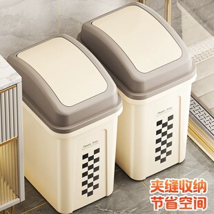 大号家用带盖式垃圾桶