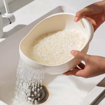 淘米蓝多功能厨房家用洗菜盆沥水篮淘米盆淘米筛