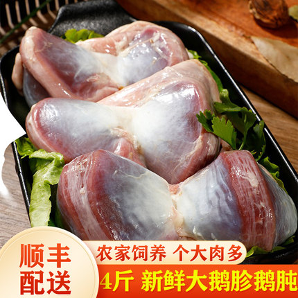 【顺丰包邮】4斤新鲜鹅胗大鹅胗鹅肫冷冻鹅内脏心肝鹅杂鹅肉鹅珍