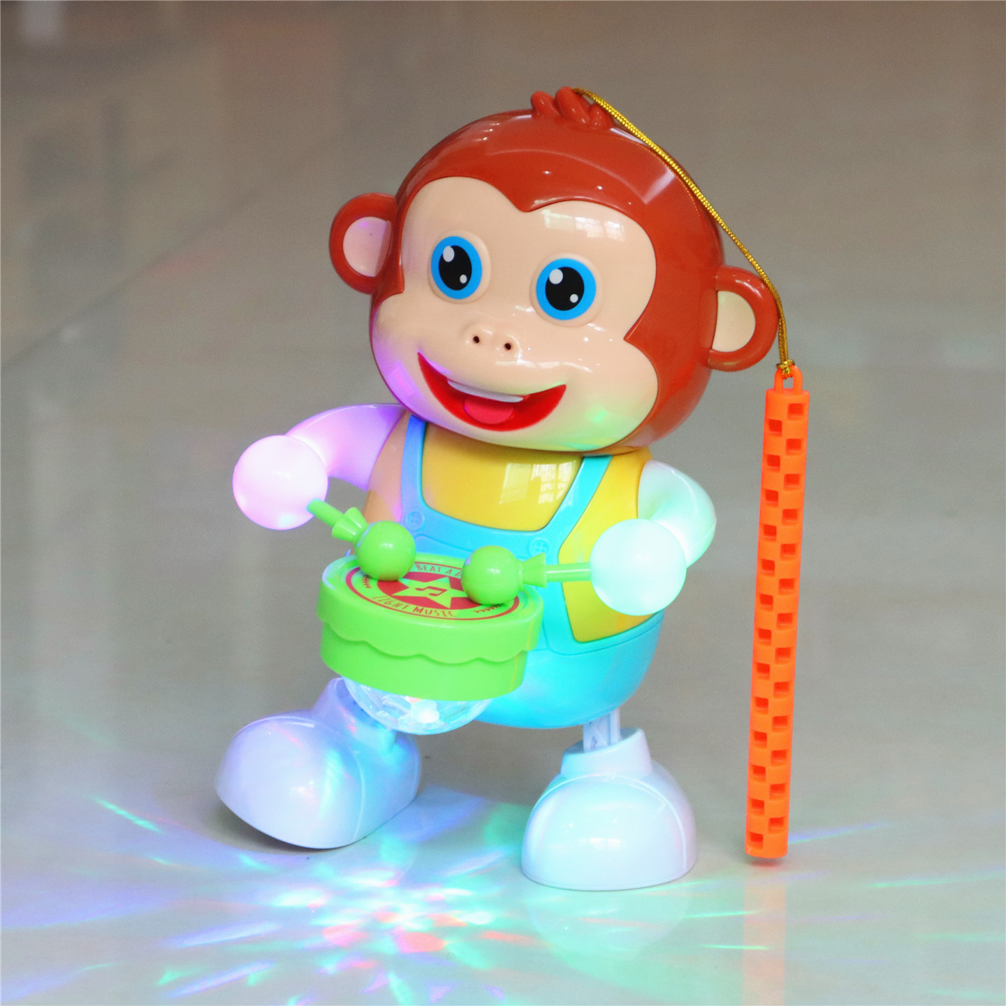 儿童手提灯笼发光玩具电动跳舞小猴子宝宝新年中秋元宵节卡通花灯