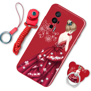 情侣 时尚 红米K60手机壳女新款 RedmiK60软硅胶5G卡通可爱网红潮小米23013RK75C全包边磨砂防摔K60保护套男个性