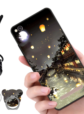 mce3b手机壳磨砂全包边卡通网红男女款适用红米5A防摔软硅胶mct3b个性可爱时尚外壳Redmi5A情侣精孔全包镜头