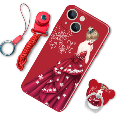 苹果13手机壳女iphone13软套硅胶苹果十三卡通网红A2634全包边5G平果13磨砂防摔ip13男个性时尚潮iphne13新款