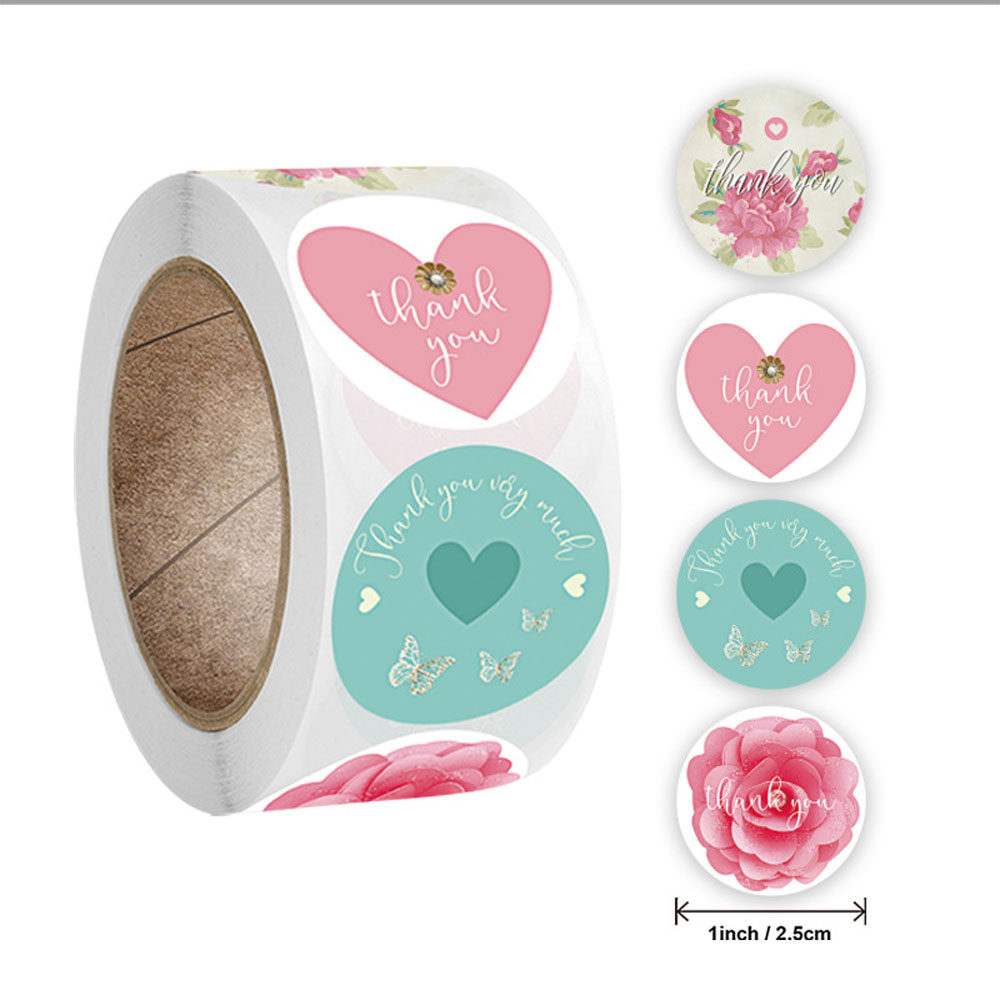 500pcslove heart shaped label sticker scraping gift