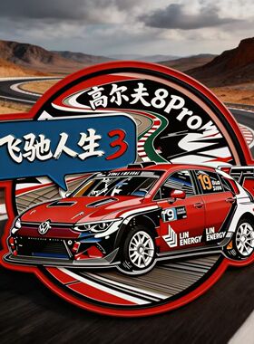 飞驰人生3高尔夫8Pro磁冰箱贴