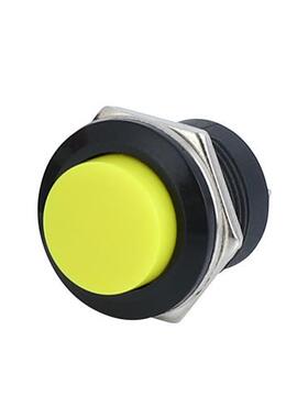 按键开关按钮点动开关R13-507 16MM圆形无锁自复位开关红色绿10只