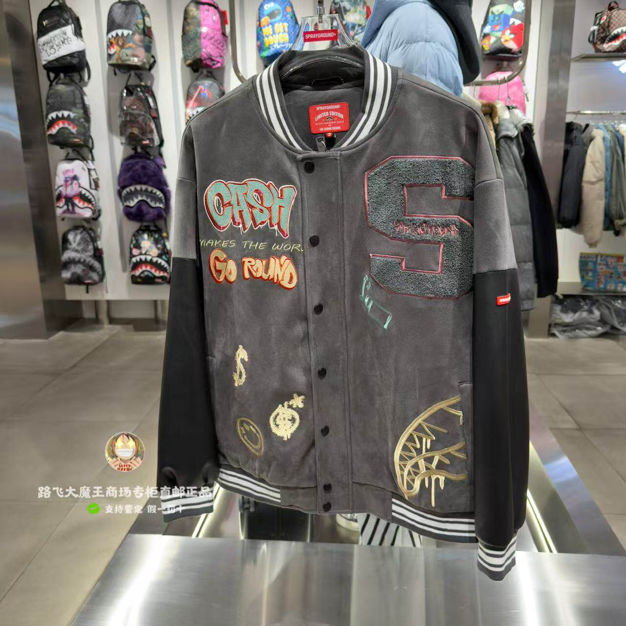 SprayGround鲨鱼嘴专柜正品2026新款W1211112男女个性潮流棒球服