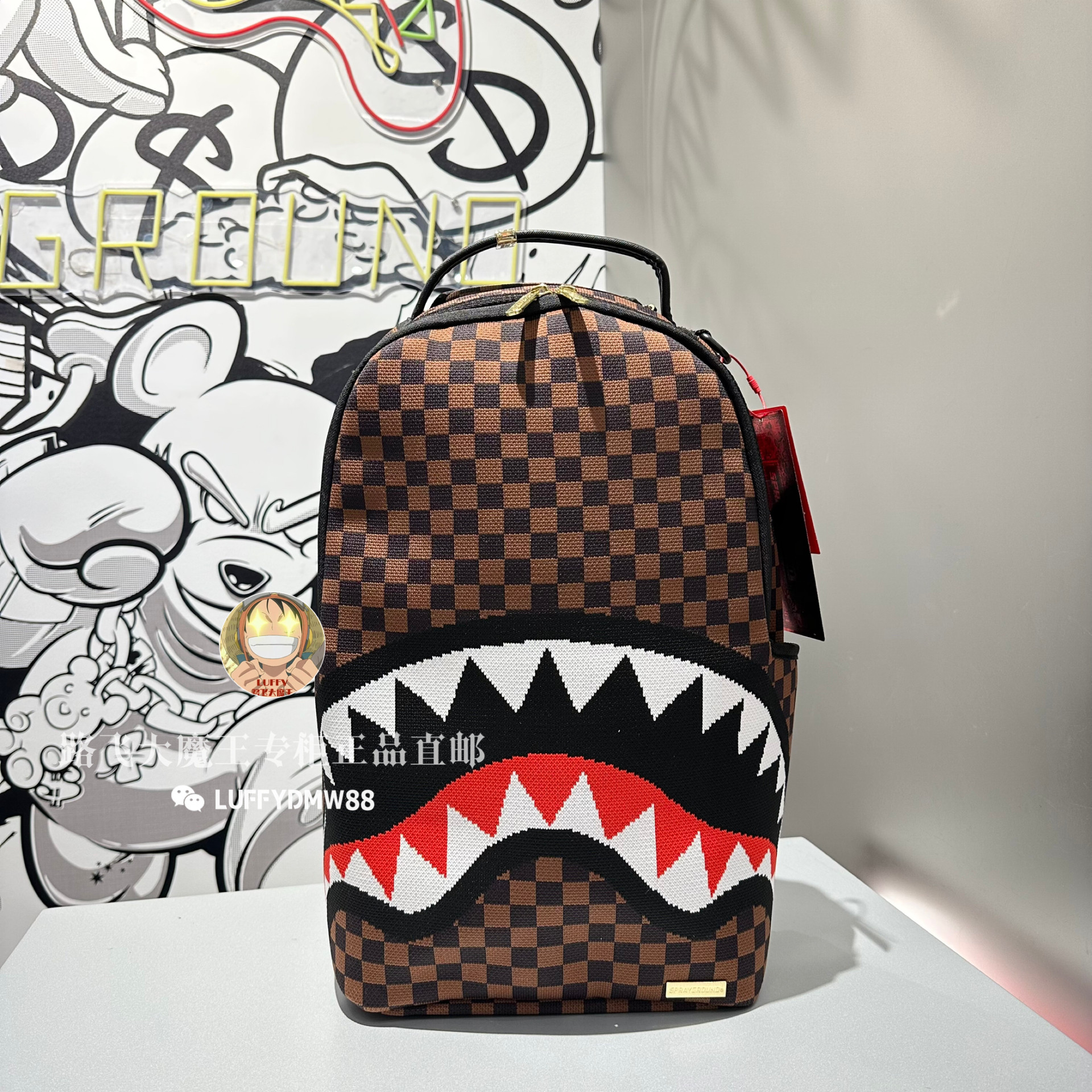 SprayGround专柜正品 24新款W1045751双肩包潮牌背包透明书包男女