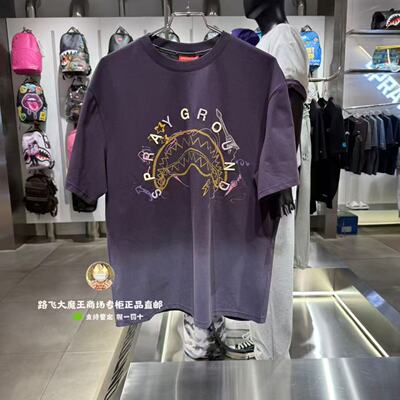 SprayGround鲨鱼嘴专柜正品26新款W1220227男女宽松刺绣短袖T恤潮